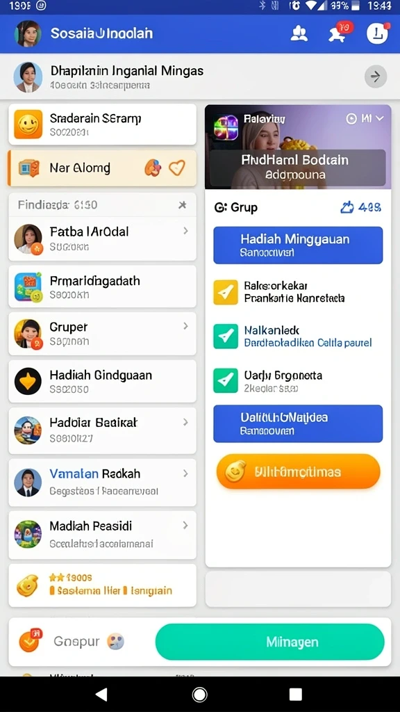 melody77 - Tampilan antarmuka yang ramah pengguna.